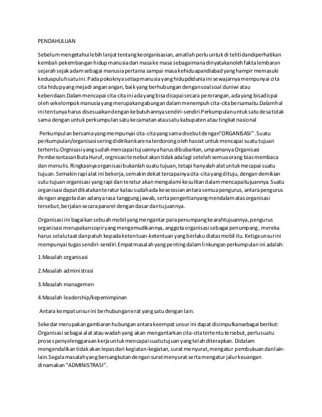 materi keorganisasian